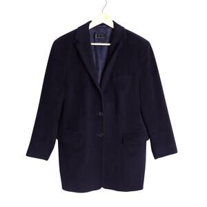 BOGNER Wool Blend Blazer Jacket Black Single Breasted Long Sleeve Women's 14